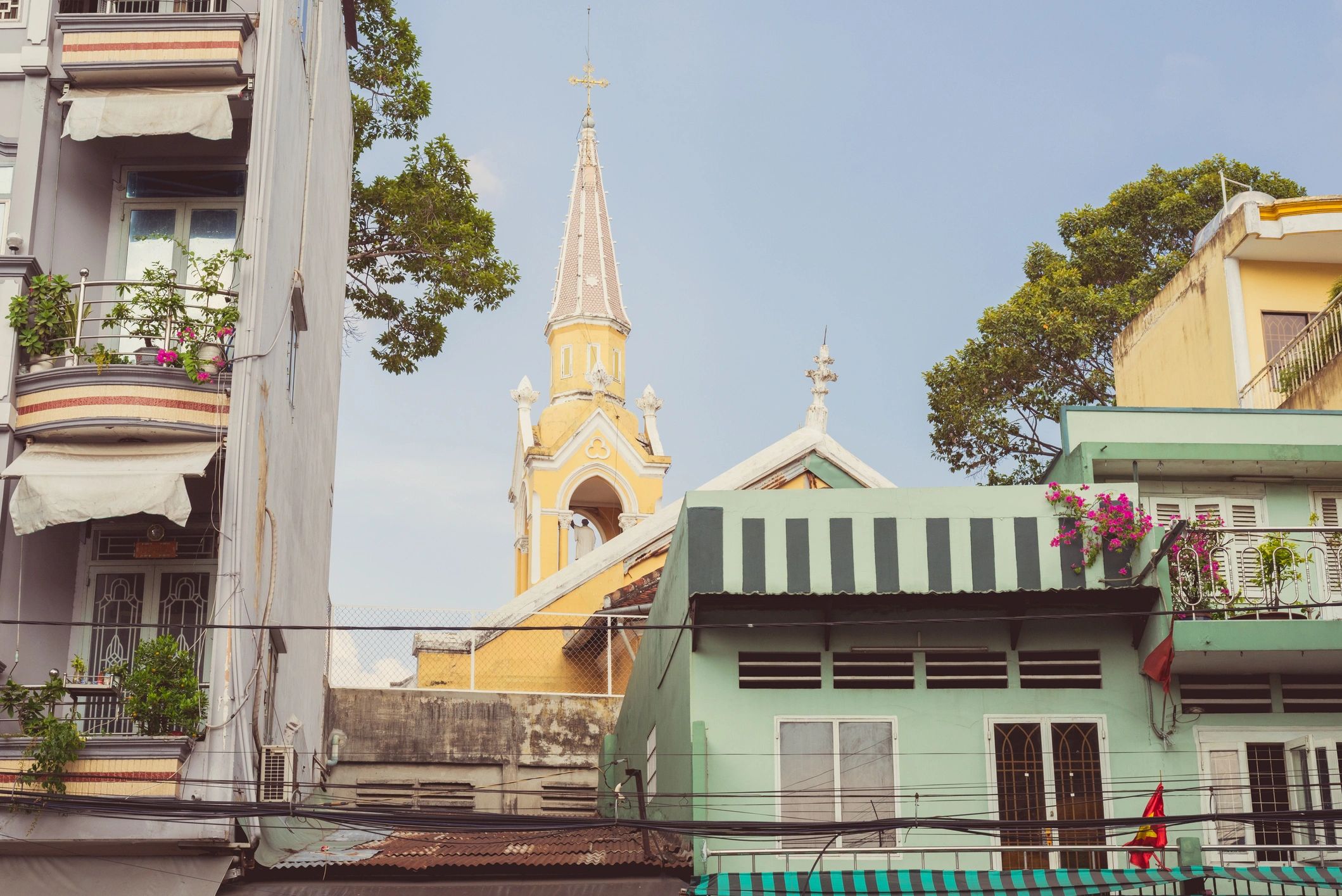 Living in Saigon: picturesque balconies of residential houses